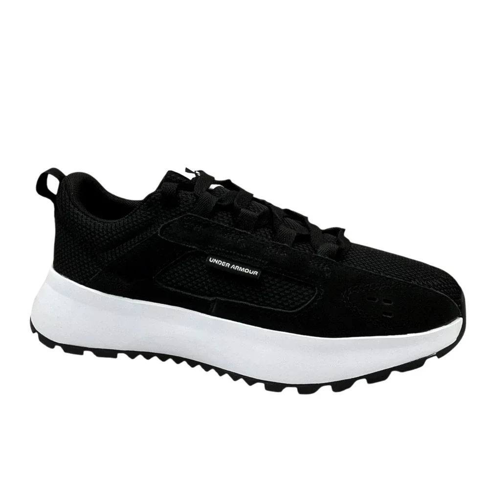 Under Armour Youth Boys GS Street Mirage‎ Sneakers Size 3.5Y Black White Suede